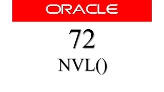 SQL tutorial 72: NVL SQL NULL function By Manish Sharma RebellionRider