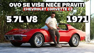 OVO SE VIŠE NEĆE PRAVITI! CORVETTE C3 Stingray 1971 5.7l V8