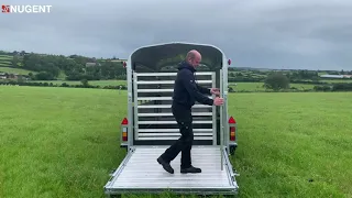 Nugent Livestock Trailer - Fold Up Sheep Decks Demonstration