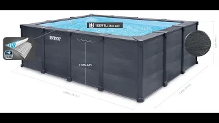 Intex Graphite Panel Pool 400x300x124 cm