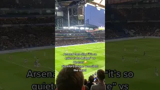 Arsenal Fans Sing “It’s So Quiet At The Bridge” Vs Chelsea about Stamford bridge! #arsenal #chelsea
