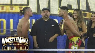 Los Lotharios give Gabriel Iglesias a kiss cam moment: WrestleMania Launch Party, Aug. 11, 2022