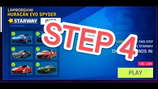 ASPHALT 9।LAMBORGHINI HURACAN EVO SPIDER STARWAY STEP 4।