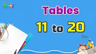 Tables 11 to 20 for kids in English | Multiplication Tables /11 to 20 Tables for Children/Easy Maths