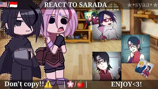 sasusaku react to Sarada||Little borusara[✓]||🇺🇲/🇮🇩||DNC!||🌸/🍅||gacha react||