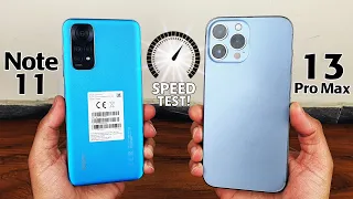 Redmi Note 11 vs iPhone 13 Pro Max - SPEED TEST | Battle of Midrange vs Flagship