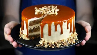 САМЫЙ ВКУСНЫЙ ТОРТ! РЕЦЕПТ МОРКОВНОГО ТОРТА С КАРАМЕЛЬЮ How to make carrot cake with caramel