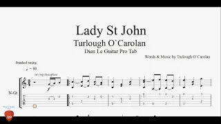 Turlough O`Carolan - Lady St John - Guitar Tabs
