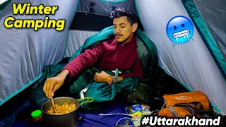 Winter Night Camping In Dangerous Forest | Camping In India | Unknown Dreamer