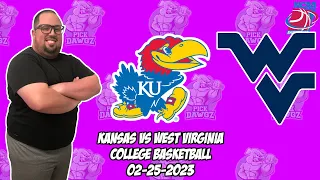 Kansas vs West Virginia 2/25/23 College Basketball Free Pick CBB Betting Tips