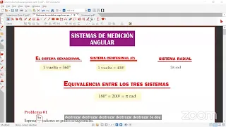 Clase #2- Trigonometría Tema Sistema de Medidas Angulares