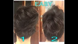 MESSY HAIR BUNS..|EASY GO TO HAIR STYLE | WITHOUT HEAT  &HAIR SPRAY..