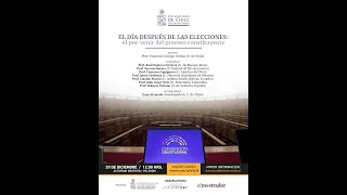 Seminario "El día después de las elecciones: el por-venir del proceso constituyente"