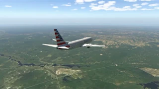 X Plane 11 American Airlines 1231 Boston Logan to Philadelphia 737-800 Zibo Mod 3.23