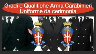 Gradi e Qualifiche Arma dei Carabinieri (Uniforme da cerimonia)