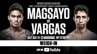 OFFICIAL WEIGH-IN: Mark Magsayo vs Rey Vargas | Watch Live