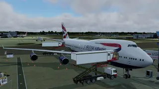 Prepar3d v5 HF2 - PMDG 747-400 - Gatwick London (EGKK) to Schiphol Airport (EHAM) Amsterdam