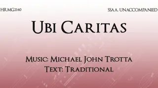 Ubi Caritas (SSAA) - Michael John Trotta