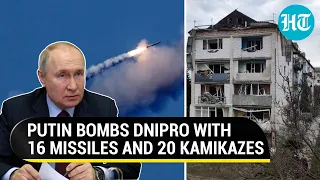 Russia pounds Dnipro with 16 cruise missiles, 20 Kamikaze drones; 15 explosions rock Kharkiv