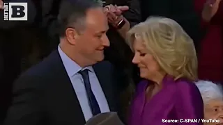 BIZARRE: Jill Biden and Kamala's Husband KISS at State of the Union