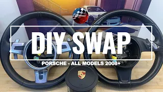 Porsche Steering Wheel & Airbag - DIY SWAP - 911/Cayman/Boxster/Cayenne/Macan/Panamera