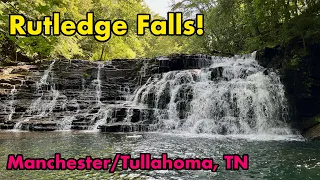 Visiting Rutledge Falls near Manchester and Tullahoma, Tennessee