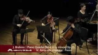 J. Brahms Piano Quartet No.1 in g minor, Op.25  4. Rondo alla zingarese : Presto