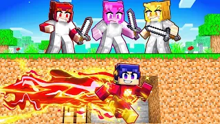 POPULAR FAN GIRL HUNTERS vs SUPERHERO SPEEDRUNNER In Minecraft!