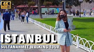 Istanbul Walk l Sultanahmet Walking Tour l October 2021 Turkey [4K UHD]