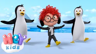 Dance like penguins! 🐧 | Animal Songs for Kids | HeyKids Nursery Rhymes