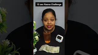 15 SECONDS Rasna CHALLENGE | 500 Rs Orange juice challenge 🤑 #shorts #ytshorts #challenge