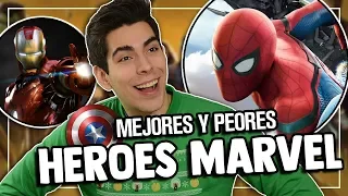 RANKING: Heroes de Marvel - Peor a Mejor | Caja de Peliculas