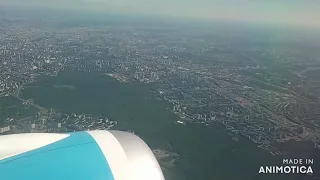 Вылет из Внуково и посадка в Ташкенте! Вид из иллюминатора Б-787 Дримлайнер