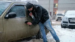 Drunk People Falling in the Snow