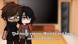 💖The maze runner (Brenda and Jorge)react to Thomas  and random…💖