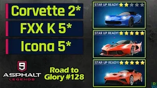 Asphalt 9 - F2P RTG #128 | Corvette star up, FXX K & Icona max stars