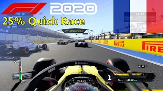 F1 2020 - 25% Quick Race at Circuit Paul Ricard in Ocon's Renault