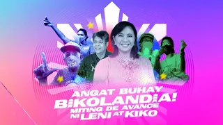 Robredo-Pangilinan tandem's Miting de Avance in Naga City