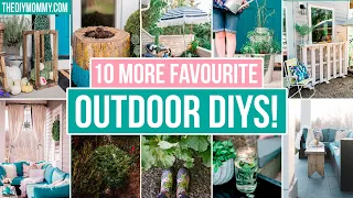 10 Amazing Outdoor DIY Ideas you'll want to make ASAP! | The DIY Mommy