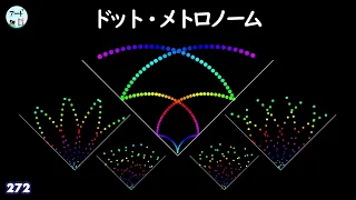 ドットアート【メトロノームの花】プログラミングアート（メタアニメアート作品272）