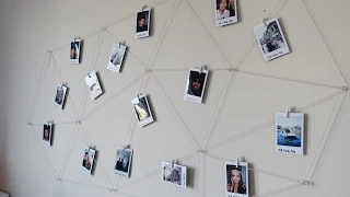 DIY Polaroid Photo Wall Display