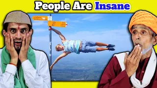 Villagers React To People Are Insane ! Tribal People React To People Are Awesome