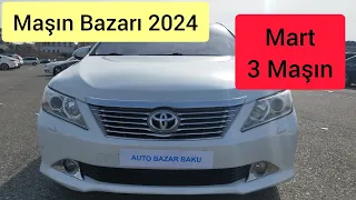 Maşın Bazarı 2024 Mart ayı. Çəkilmiş Videolar