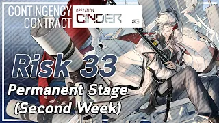【Arknights】CC#3 Cinder (Permanent Stage) - Windswept Highland: Risk 33 (Week 2) [Mid level]