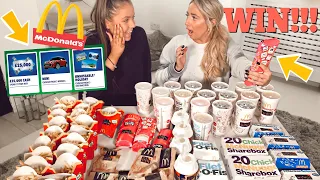 I WON on McDonald’s monopoly?!😭 I Spent £150 on Mcdonalds To Try and win the £100,000 CASH PRIZE!😱