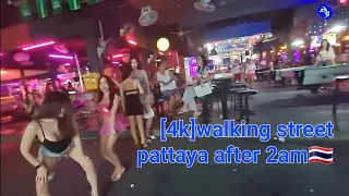 walking street pattaya after 2am[4k]🇹🇭August 2023