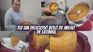 VLOG: Fiz um Bolo de Milho de Latinha | Incrivelmente Fácil e Delicioso!