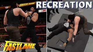 WWE 2K17 RECREATION: ROMAN REIGNS VS BRAUN STROWMAN | FASTLANE 2017 HIGHLIGHTS