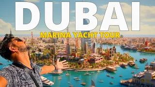 Dubai Marina Yacht Tour 2024 | Dubai 2024 | Marina Beach | Dubai Metro | Palm Jumeirah | Chasing195