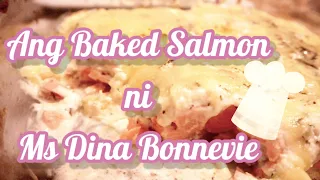 Trying The Baked Salmon of Ms Dina Bonnevie